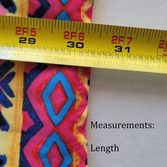 Rafaella Striped Tribal Caftan Tunic Top Sunset Serenade (Size: 1X) - Picture 11 of 12